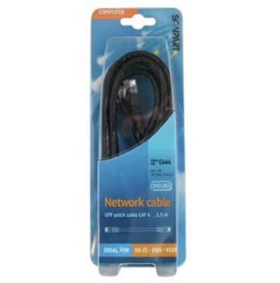 Scanpart netwerkkabel (UTP) CAT6 2,5m UTP kabel Zwart