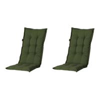 Madison - Tuinkussens Hoge Rug Panama Green - 123x50 - Groen - 2 Stuks - thumbnail