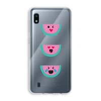 Smiley watermeloen: Samsung Galaxy A10 Transparant Hoesje Smiley watermeloen: Samsung Galaxy A10 Transparant Hoesje