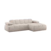 Woood Mojo chaise longue bank rechts ribstof Ecru