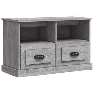 The Living Store TV-meubel - Trendy - 80 x 35 x 50 cm - Grijs Sonoma Eiken