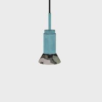 Anour Donya Onyx Trapeze Hanglamp - Gemixte kap - Geoxideerd koper