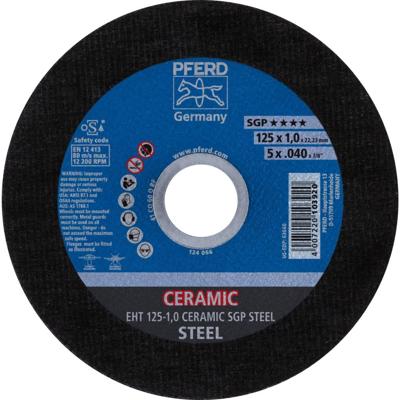 PFERD TOOLS CERAMIC SGP STEEL 61312510 Doorslijpschijf recht 125 mm 25 stuk(s) Staal