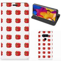LG V40 Thinq | Flip Style Cover | Paprika Red