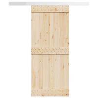 VidaXL Beslagset schuifdeur 183 cm aluminiumlegering zilverkleurig