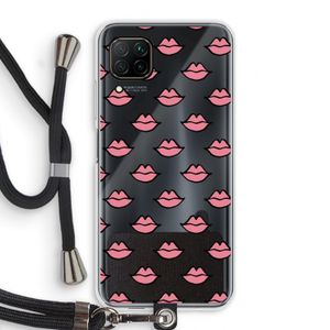 Lipjes: Huawei P40 Lite Transparant Hoesje met koord