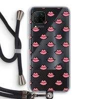 Lipjes: Huawei P40 Lite Transparant Hoesje met koord