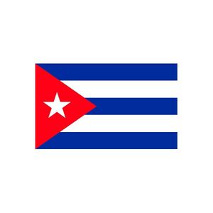 10x Stickertjes Cuba vlag 10 cm   -