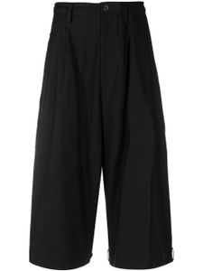 Yohji Yamamoto pantalon de costume à coupe courte - Noir