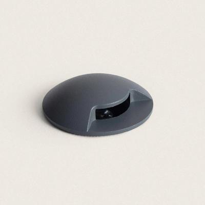 Grondspot buiten Grijs 3W led warm wit 230 V
