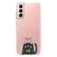 Samsung Galaxy S21 FE Stevig | Bumper Hoesje | Cat Good Day