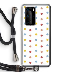 Bollen: Huawei P40 Pro Transparant Hoesje met koord