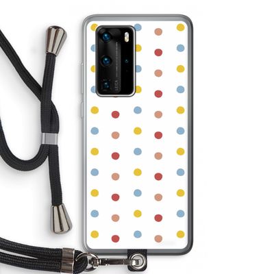 Bollen: Huawei P40 Pro Transparant Hoesje met koord