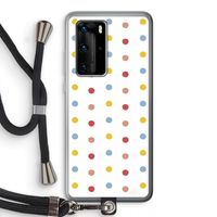 Bollen: Huawei P40 Pro Transparant Hoesje met koord