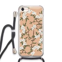 Blossoming spring: iPhone 7 Transparant Hoesje met koord