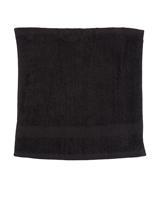 Towel City TC01 Luxury Face Cloth - Black - 30 x 30 cm