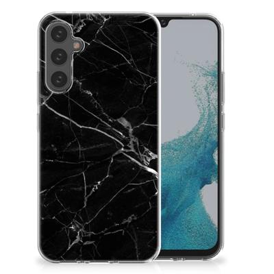 Samsung Galaxy A34 | TPU | Siliconen hoesje | Marmer Zwart - Origineel Cadeau Vader