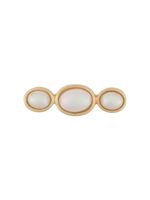 Christian Dior Pre-Owned broche à perles artificielles (années 1980) - Orange