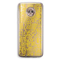 Majorelle Blue Print: Motorola Moto G6 Transparant Hoesje