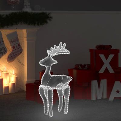 VidaXL Kerstversiering rendier met mesh 306 led&apos;s 60x24x89 cm