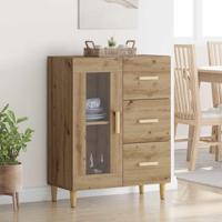 Dressoir met lade Artisan Eiken 69,5 x 34 x 90 cm Bewerkt hout