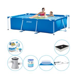 Intex Frame Pool Rechthoekig 220x150x60 cm - Zwembad Combinatie Pakket