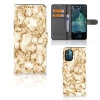 Nokia G11 | G21 | Bookcase | Marmer Goud