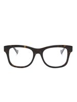 Gucci Eyewear lunettes de vue à monture rectangulaire - Marron