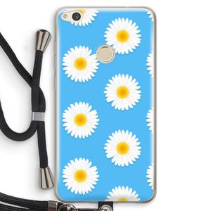 Margrietjes: Huawei Ascend P8 Lite (2017) Transparant Hoesje met koord