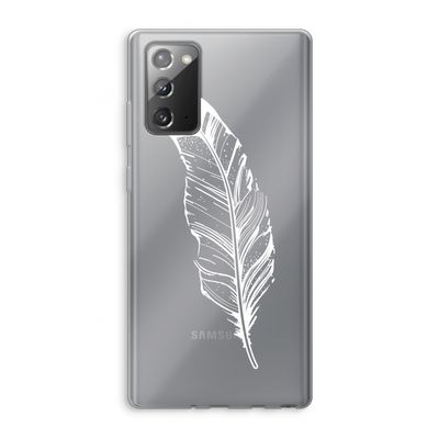 Pluim: Samsung Galaxy Note 20 / Note 20 5G Transparant Hoesje