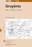 Wandelkaart - Topografische kaart 1225 Gruyères | Swisstopo - thumbnail