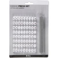 Creativ Company Stempelset rubber letters en cijfers wit