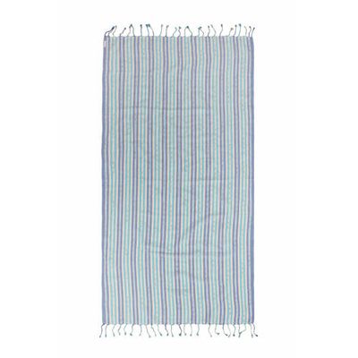Protest gestreept strandlaken Danii blauw (90x180 cm)