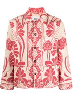 BODE chemise en coton Nouveau Monstera - Rouge