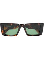 Off-White Eyewear lunettes de soleil Savannah à monture oversize - Marron