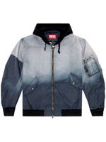 Diesel veste bomber J-Common à capuche - Bleu