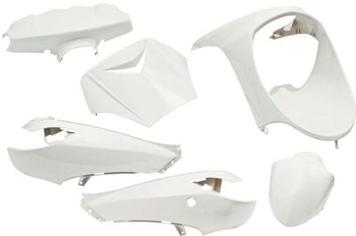 Plaatset 6-delig Edge voor Peugeot Vivacity tot bouwjaar 2008 - glanzend wit Plaatset 6-delig Edge voor Peugeot Vivacity tot bouwjaar 2008 - glanzend wit