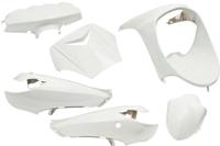 Plaatset 6-delig Edge voor Peugeot Vivacity tot bouwjaar 2008 - glanzend wit