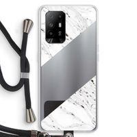 Biggest stripe: Oppo A95 5G Transparant Hoesje met koord
