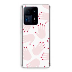 Hands pink: Xiaomi Mi Mix 4 Transparant Hoesje