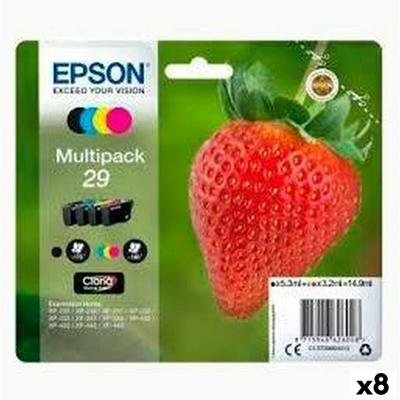 Originele inktcartridge Epson XP 235 332 335 432 435 Zwart/Cyaan/Magenta/Geel 4 Onderdelen (8 Stuks)