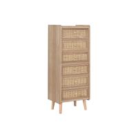 Ladekast Home ESPRIT Natuurlijk Rotan Paulownia hout 40 x 30 x 104 cm
