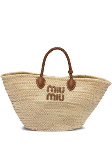 Miu Miu sac cabas Palmetto - Tons neutres