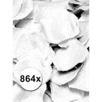 Pakket witte rozenblaadjes 864 stuks   -