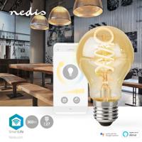 Nedis wifilrt10a60 smartlife led filamentlamp wi-fi e27 360 lm 4.9 w warm to cool white 1800 - 6500 k glas android™ / ios peer