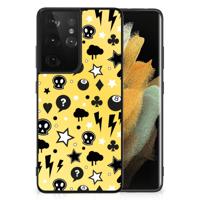 Telefoonhoesje Samsung Galaxy S21 Ultra Punk Geel