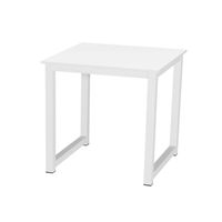 Keukentafel - bureau tafel - 75 x 75 cm - wit - thumbnail