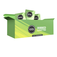 EXS Ribbed & Dotted Condooms 144 stuks (grootverpakking)