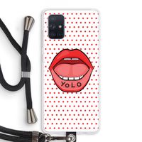 Yolo Denise: Samsung Galaxy A71 Transparant Hoesje met koord