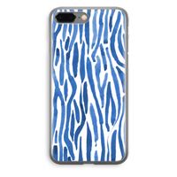 Blauwe nerven: iPhone 8 Plus Transparant Hoesje